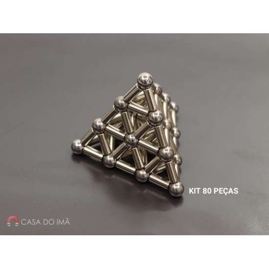 Pirâmide Magnética de Neodímio - 155 peças Pirâmide Magnética de Neodímio - 155 peças